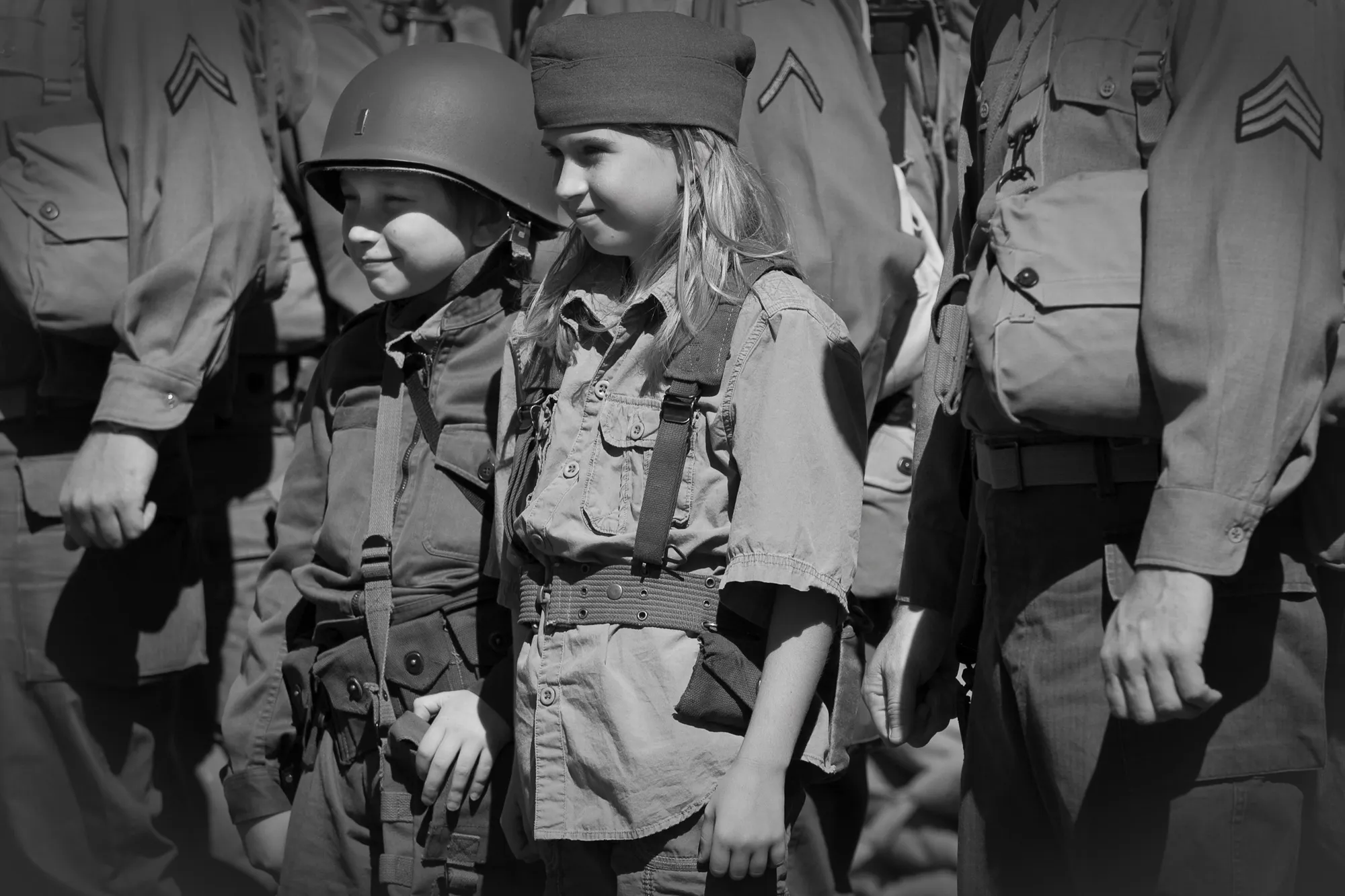 ww2 reenactment kids